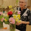 Our talented floral artist at work to grace our tables with beauty and fragrance